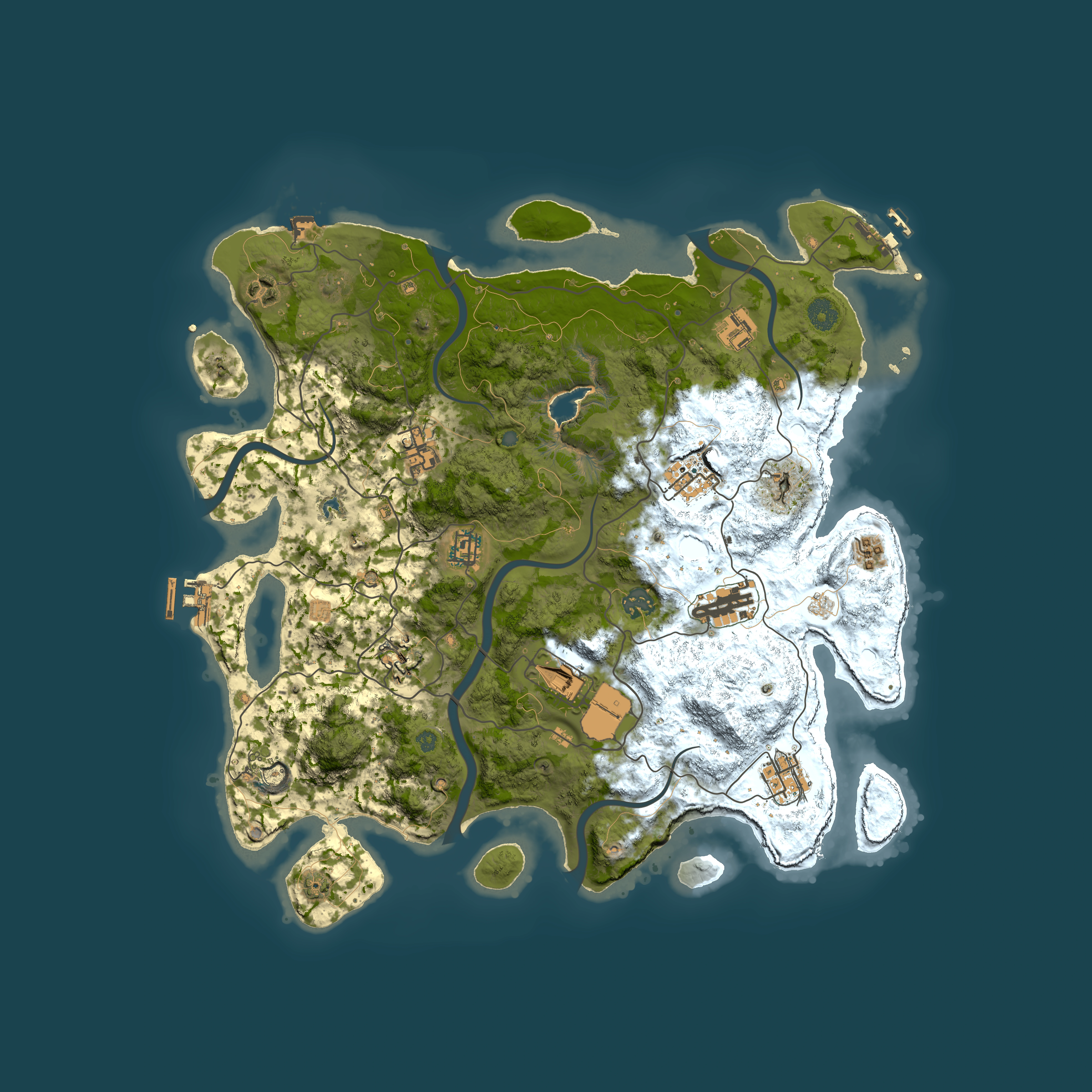 Full top-down render of Rust map seed 1840343903, 4100x4100m