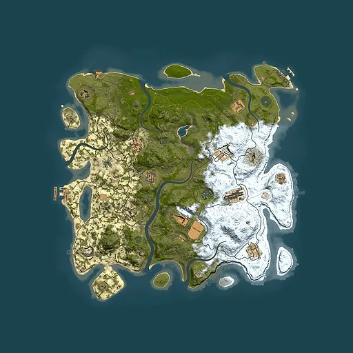 Rust map seed 1840343903, 4100x4100m top-down preview
