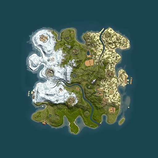 Rust map seed 2005435968, 3550x3550m top-down preview