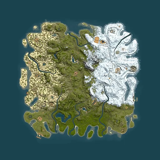 Rust map seed 772764852, 5400x5400m top-down preview