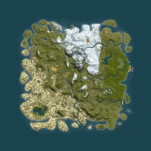 Rust map seed 1708455599, 5850x5850m top-down preview