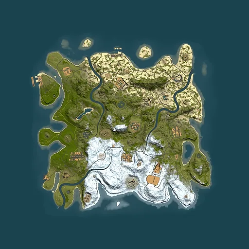 Rust map seed 1823361521, 4050x4050m top-down preview