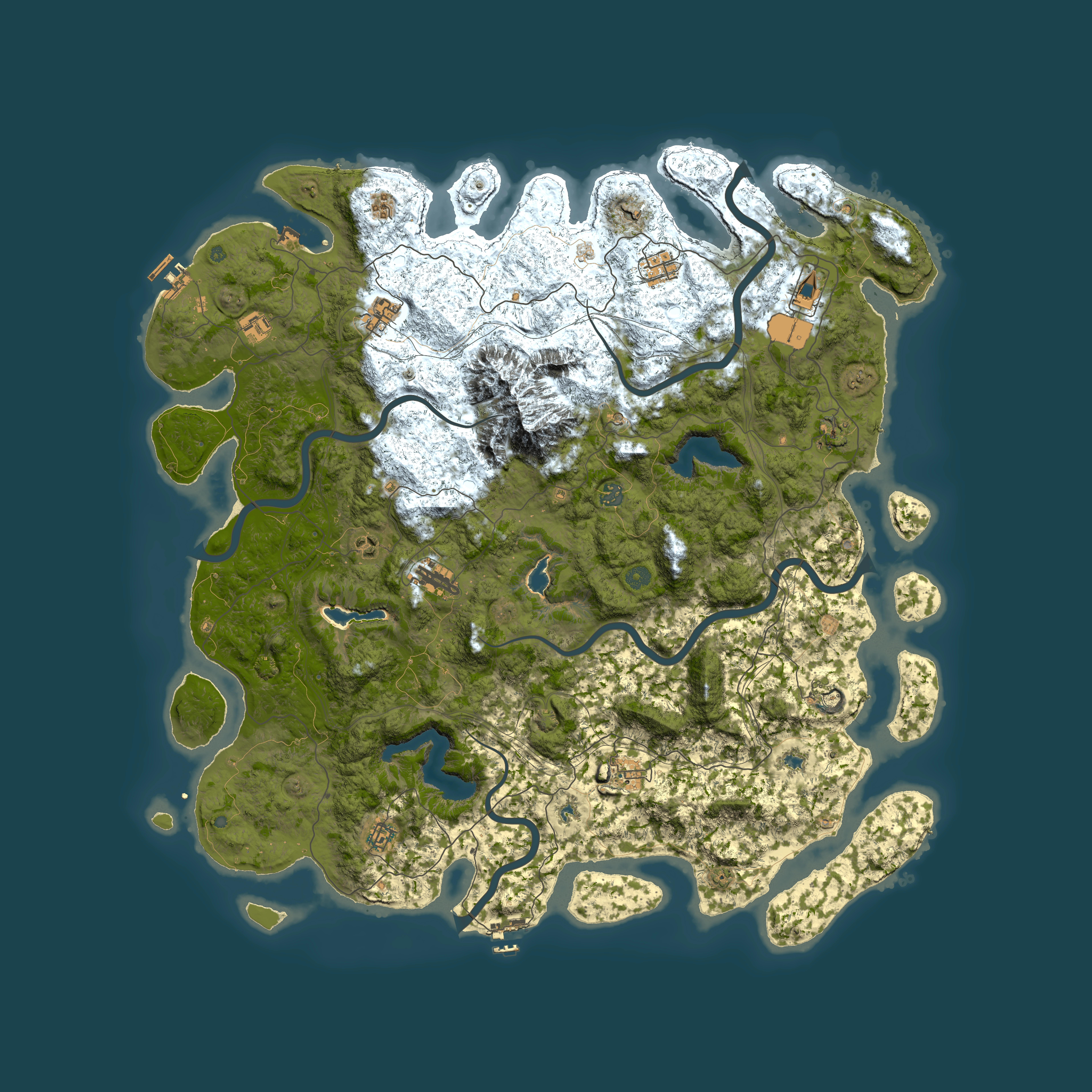Full top-down render of Rust map seed 1793906484, 5400x5400m
