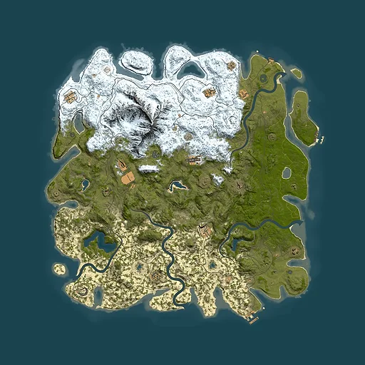 Rust map seed 1214224507, 5650x5650m top-down preview