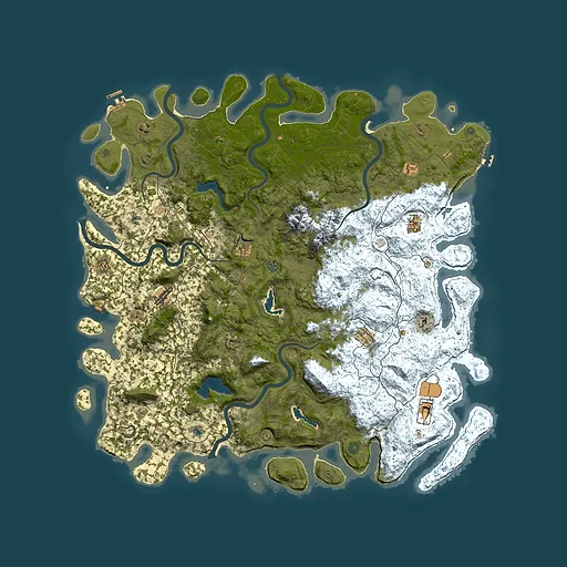 Rust map seed 1727300697, 5700x5700m top-down preview