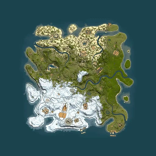 Rust map seed 677783761, 4350x4350m top-down preview