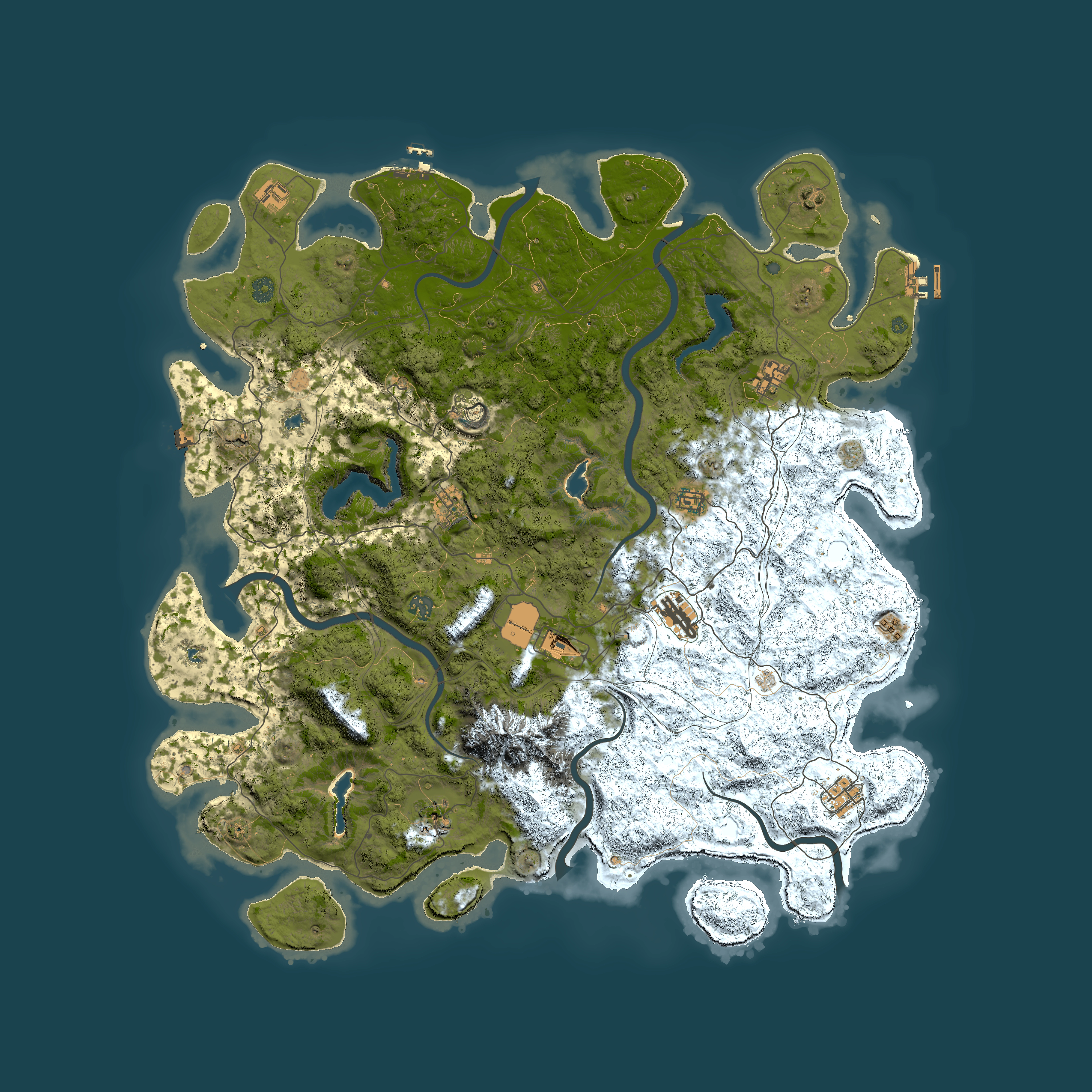 Full top-down render of Rust map seed 1115900769, 5250x5250m