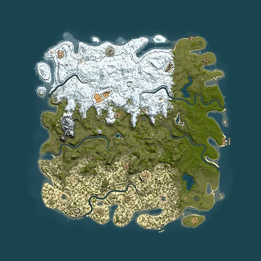 Rust map seed 1100761104, 6000x6000m top-down preview
