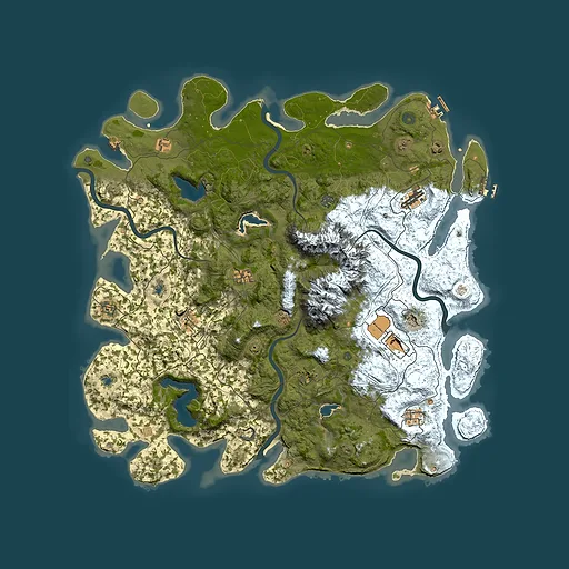 Rust map seed 418265334, 5150x5150m top-down preview