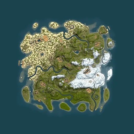 Rust map seed 1448219348, 4200x4200m top-down preview