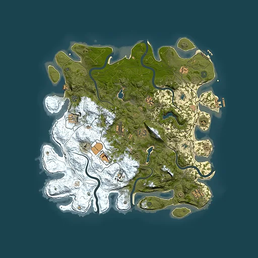 Rust map seed 2051348799, 4550x4550m top-down preview