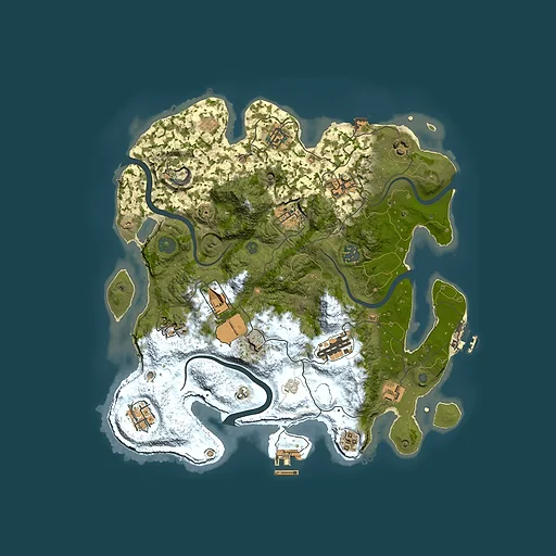 Rust map seed 940095939, 3600x3600m top-down preview
