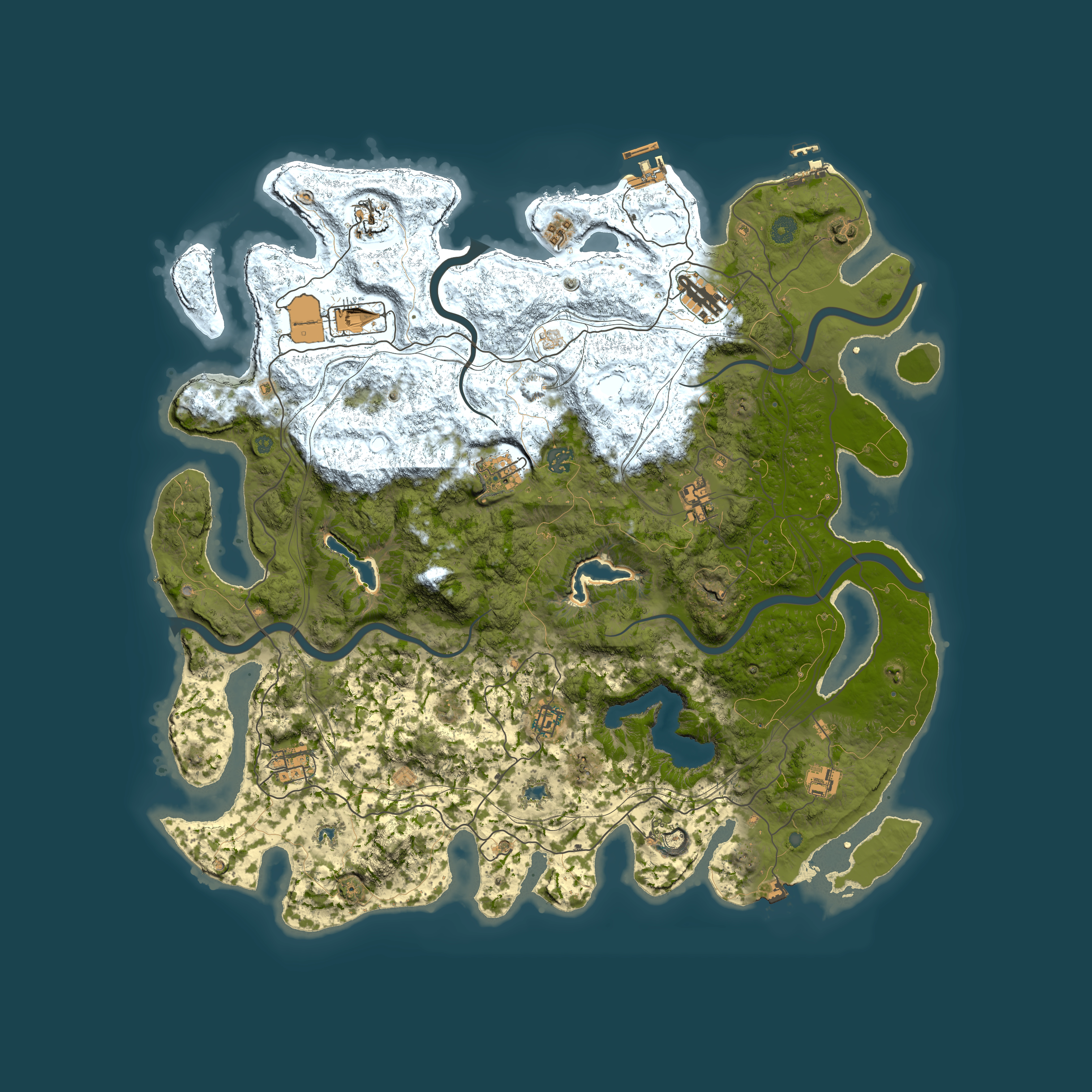 Full top-down render of Rust map seed 1511926865, 4750x4750m