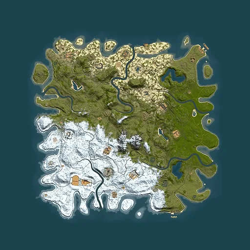 Rust map seed 1589937673, 5300x5300m top-down preview