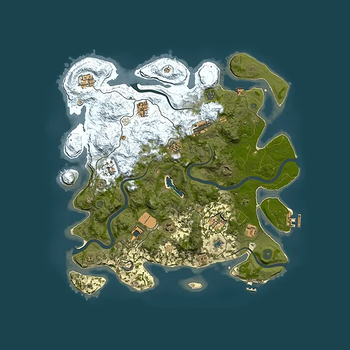 Rust map seed 1597199387, 4150x4150m top-down preview