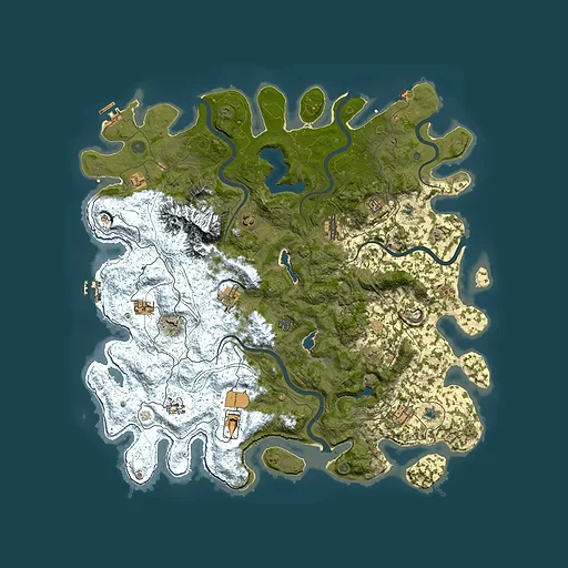 Rust map seed 382915952, 5050x5050m top-down preview
