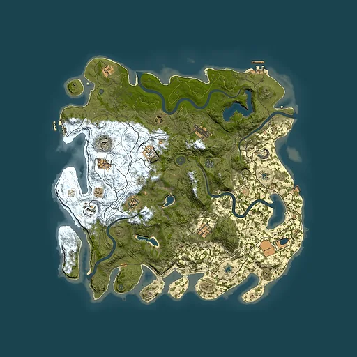 Rust map seed 348487833, 4550x4550m top-down preview