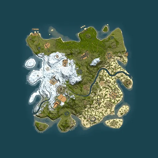 Rust map seed 1668921887, 3800x3800m top-down preview