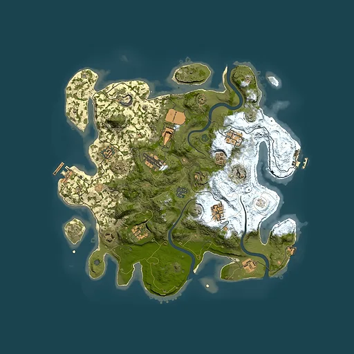 Rust map seed 676424584, 3650x3650m top-down preview