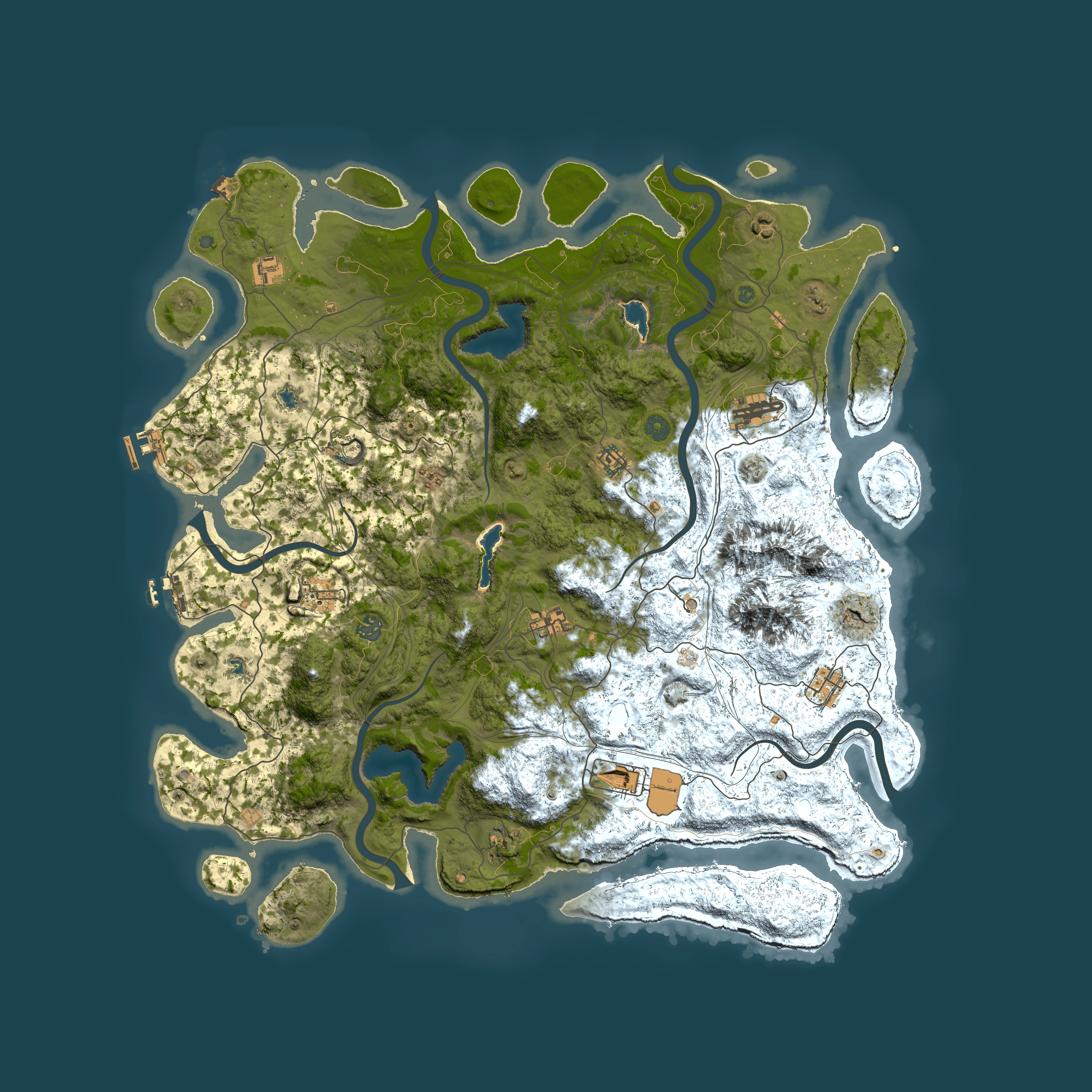 Full top-down render of Rust map seed 604409421, 5100x5100m