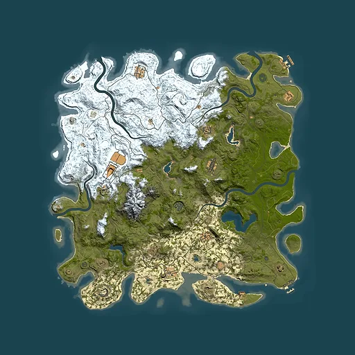 Rust map seed 1549028090, 5250x5250m top-down preview