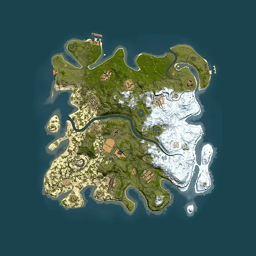 Rust map seed 1654313426, 3750x3750m top-down preview