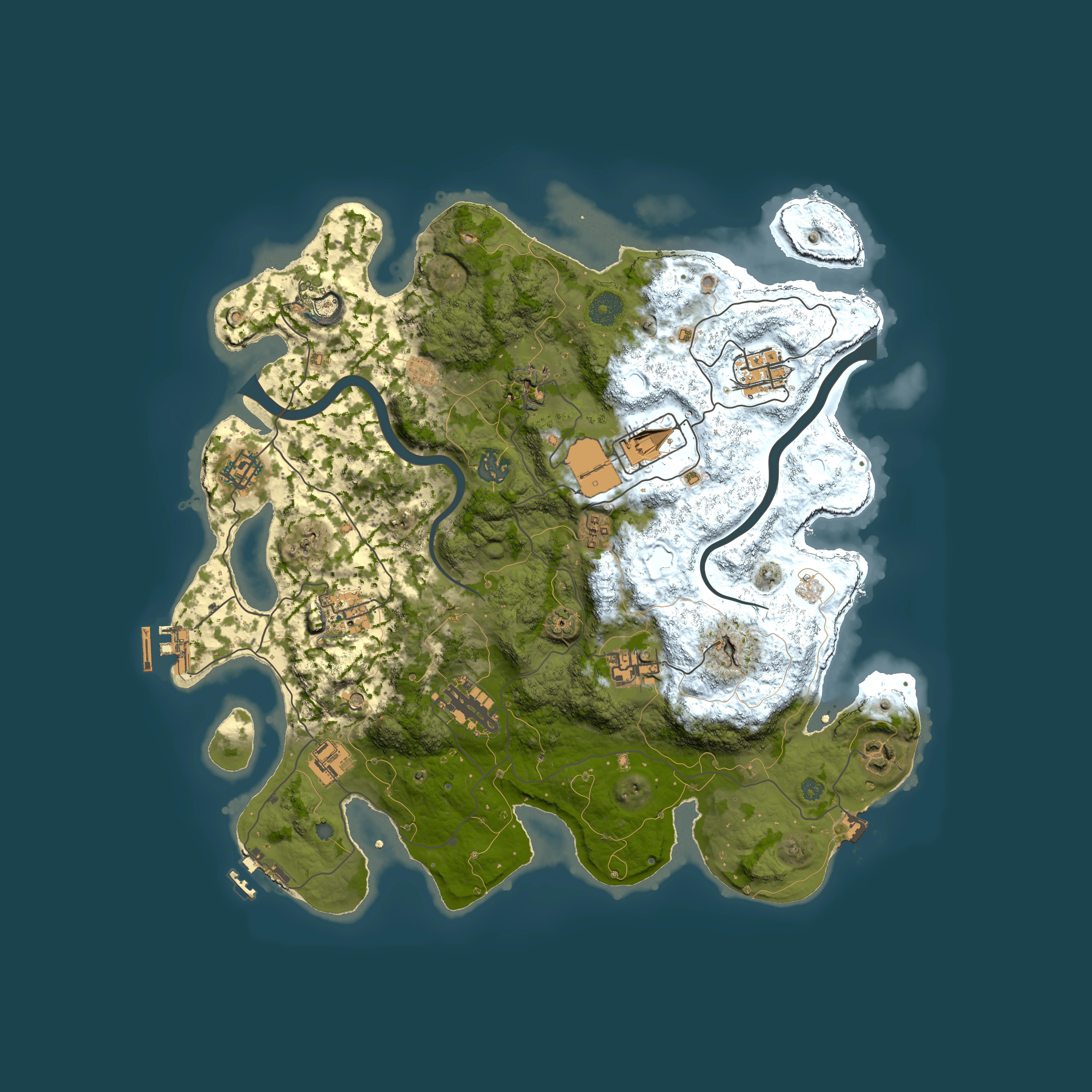 Full top-down render of Rust map seed 183180786, 3800x3800m