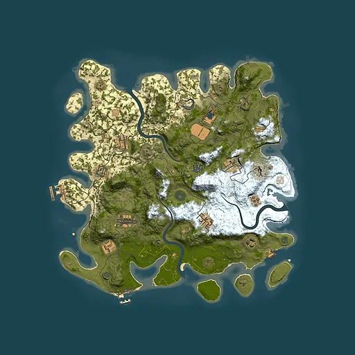 Rust map seed 387183132, 3950x3950m top-down preview