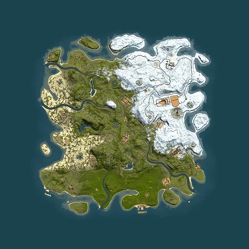 Rust map seed 258294048, 4600x4600m top-down preview