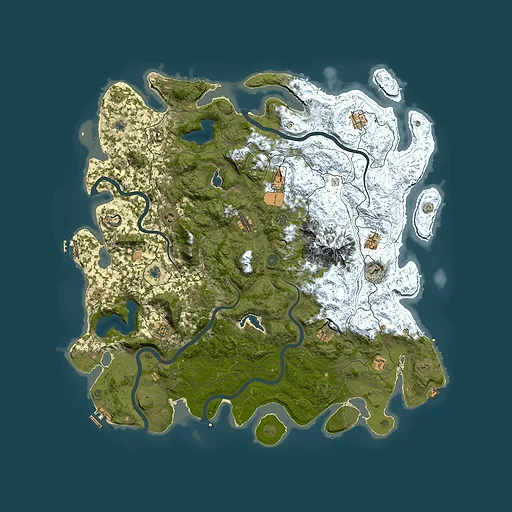 Rust map seed 721073466, 5400x5400m top-down preview