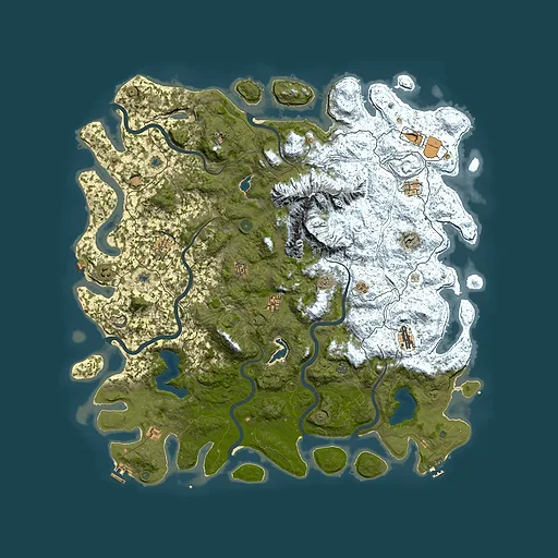 Rust map seed 842747913, 5750x5750m top-down preview