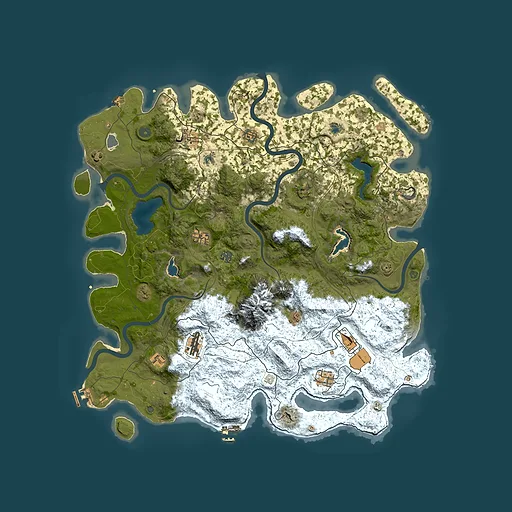 Rust map seed 1378905680, 5050x5050m top-down preview