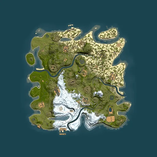 Rust map seed 686355013, 3750x3750m top-down preview