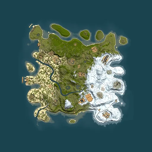 Rust map seed 1106828247, 3900x3900m top-down preview