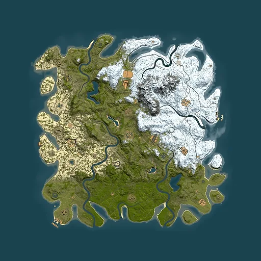 Rust map seed 2001281275, 5550x5550m top-down preview