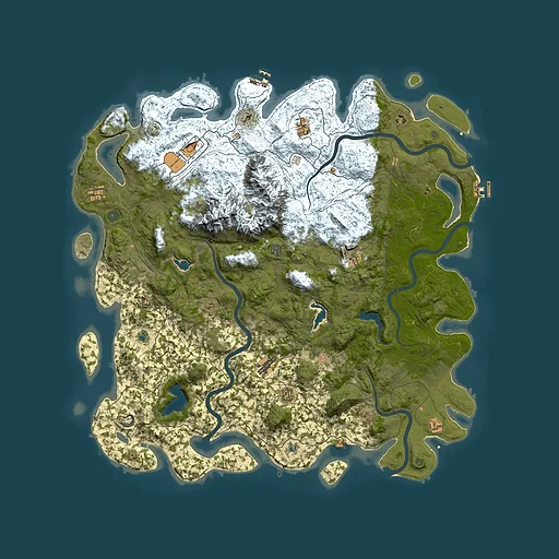 Rust map seed 2052461013, 5650x5650m top-down preview