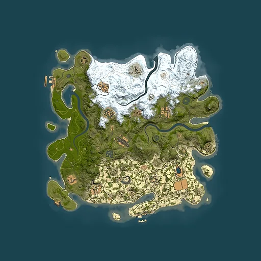 Rust map seed 1678791527, 3850x3850m top-down preview