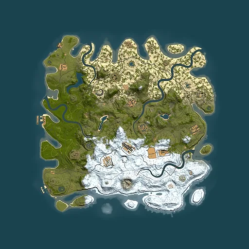 Rust map seed 1089009921, 4600x4600m top-down preview