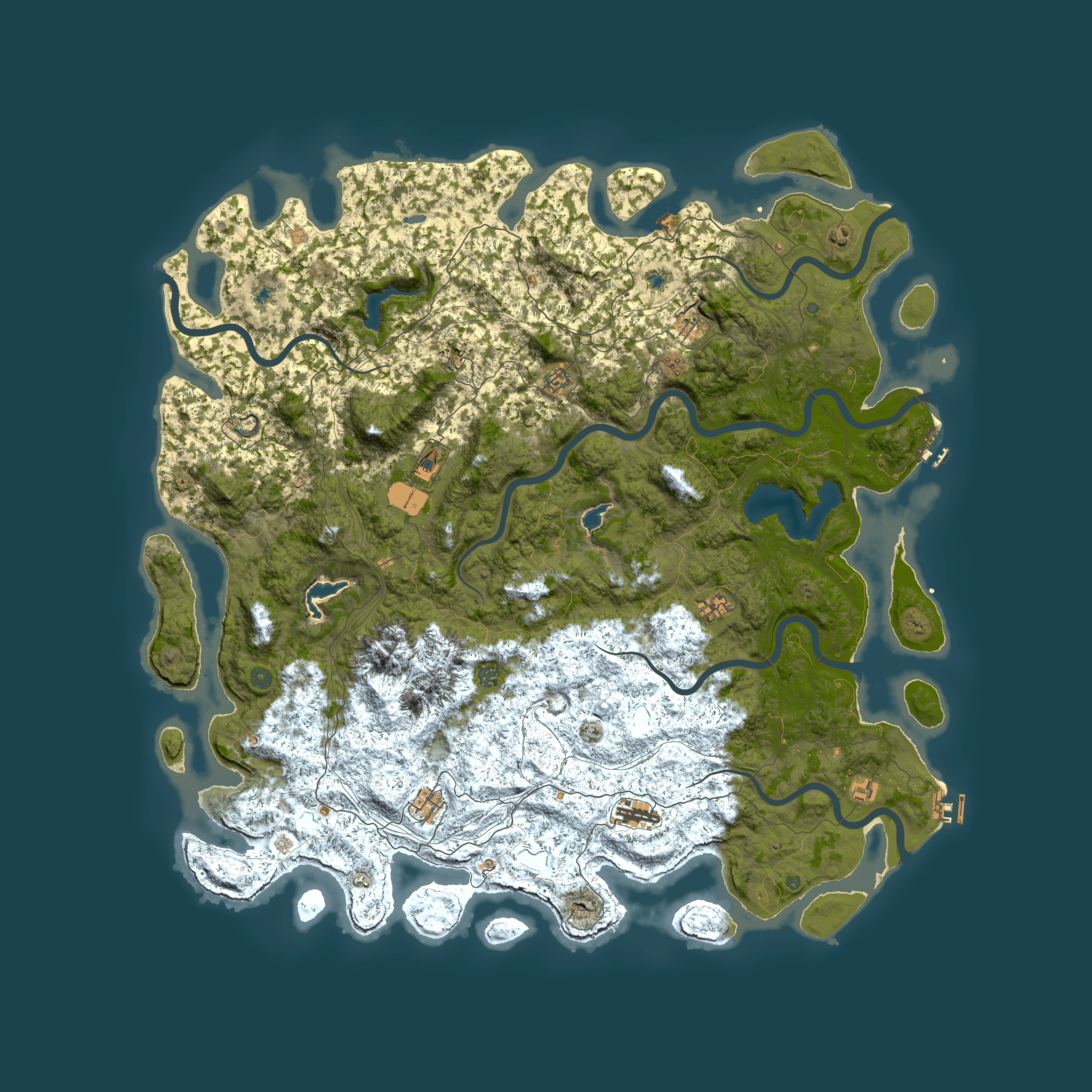 Full top-down render of Rust map seed 1045624275, 6000x6000m
