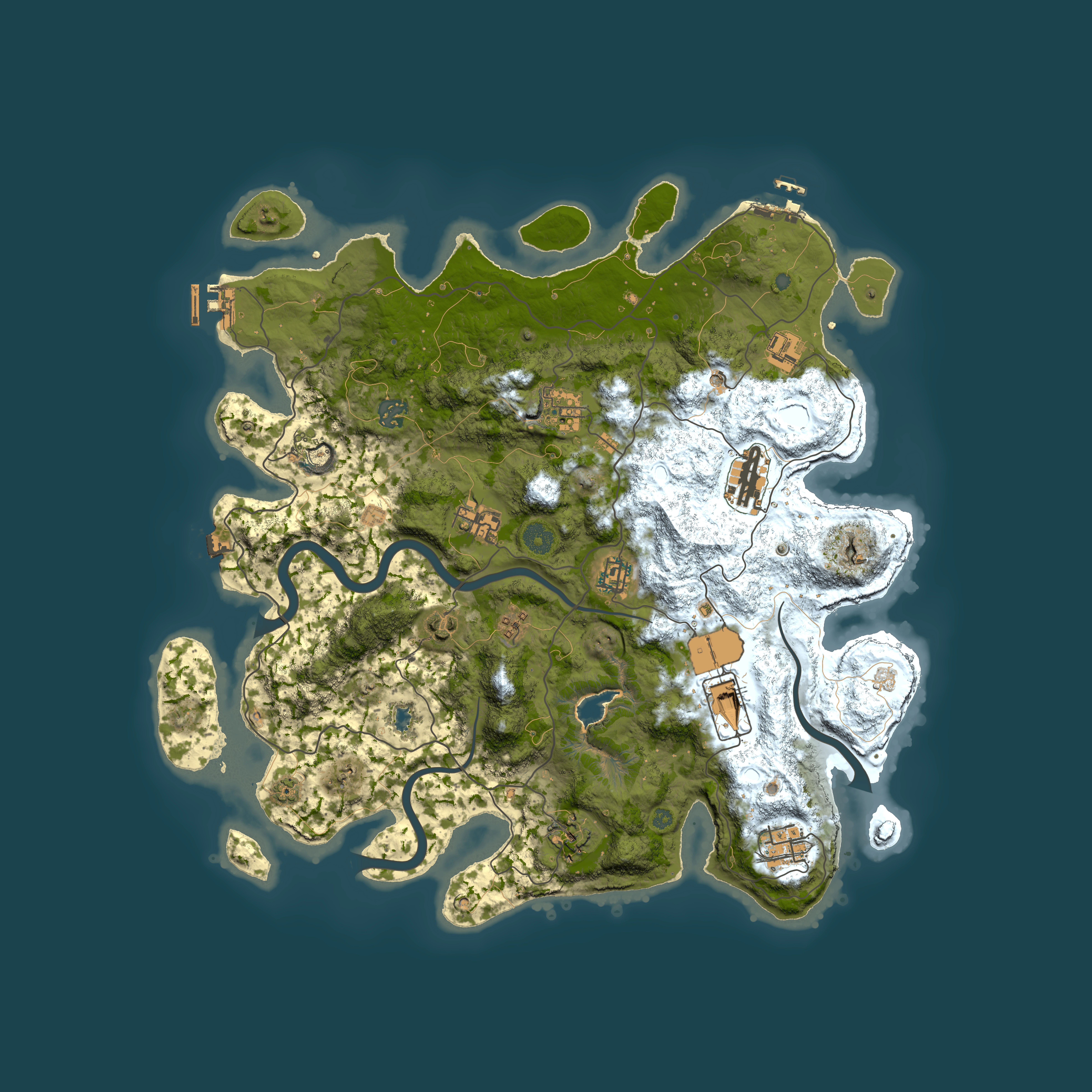 Full top-down render of Rust map seed 116526712, 4150x4150m