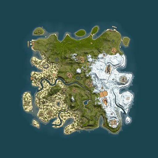 Rust map seed 116526712, 4150x4150m top-down preview