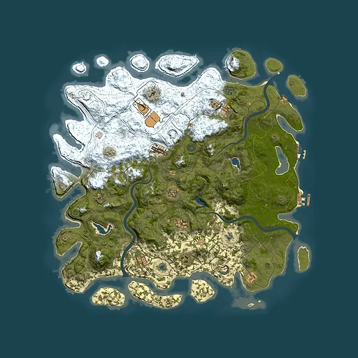 Rust map seed 1745427753, 4900x4900m top-down preview