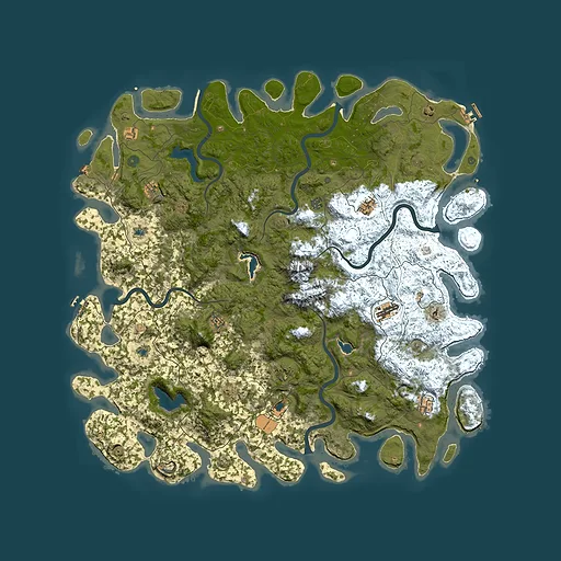 Rust map seed 1399762693, 5700x5700m top-down preview