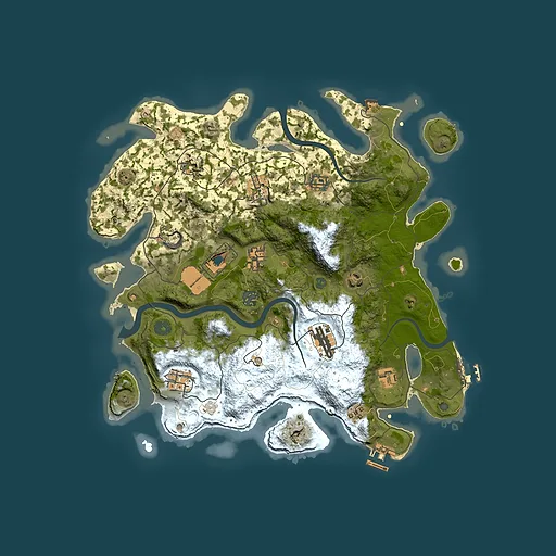 Rust map seed 562257849, 3800x3800m top-down preview