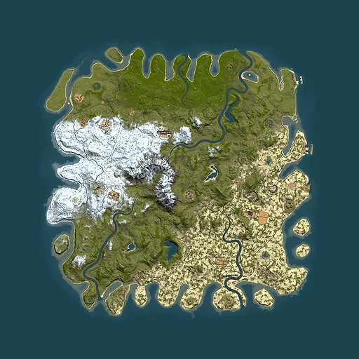 Rust map seed 76729848, 5700x5700m top-down preview
