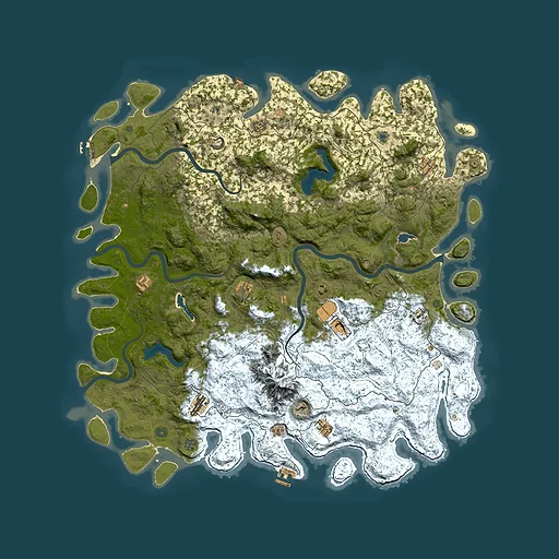 Rust map seed 1970552301, 5850x5850m top-down preview
