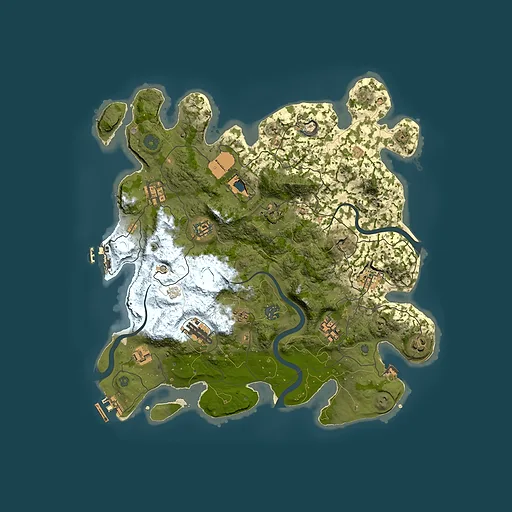 Rust map seed 667736799, 3850x3850m top-down preview