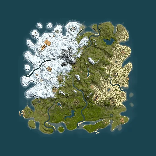 Rust map seed 317804509, 5100x5100m top-down preview