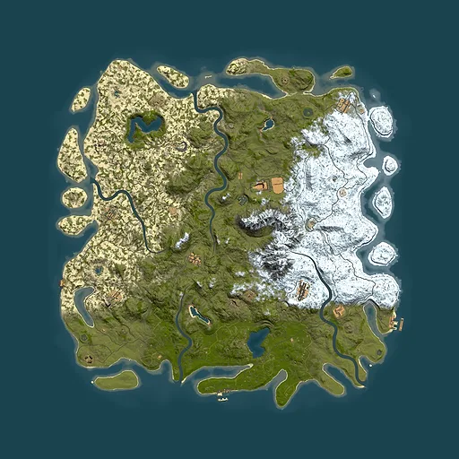 Rust map seed 74059371, 5950x5950m top-down preview