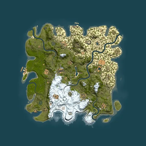 Rust map seed 96173375, 4400x4400m top-down preview